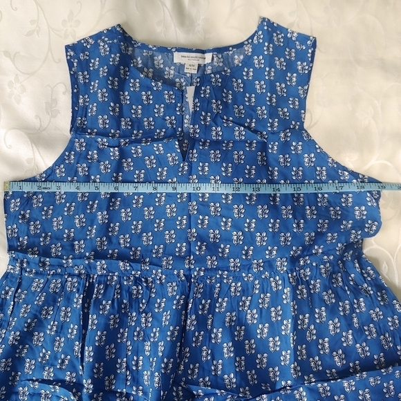 BEACH Lunch Lounge Tiered Ruffle Mini Dress in Athen Blue - Picture 12 of 13